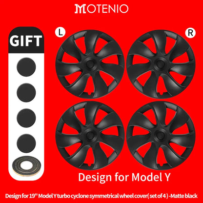 19" Blade Wheel Cover Caps for Tesla Model Y (2020–2024) | 4-Piece Full Coverage Hub Cap Set - 14:29#Cyclone Style;200007763:201336106-14:347#Arachnid Style;200007763:201336106-14:10#Storm Style;200007763:201336106-14:175#New Turbine Style;200007763:201336106-14:193#Blade Style;200007763:201336106-  DRIVEN - 8