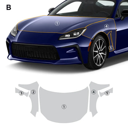 Precut PPF for Toyota GR86 (2021–2025) | TPU Paint Protection Film Clear Bra - 200000182:175#Whole Set;5:200000990#Clear Film-200000182:10#Trunk;5:200000990#Clear Film-200000182:193#Front;5:200000990#Clear Film-200000182:691#Door;5:200000990#Clear Film-200000182:29#Hood;5:200000990#Clear Film-  DRIVEN - 10
