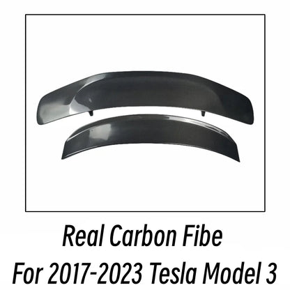 Real Carbon Fiber GT-Style Rear Trunk Lid Lip Spoiler for Tesla Model 3 (2017–2023) | Body Kit - 14:200572156#Real Carbon Fibe-14:200004890#Forged carbon-  DRIVEN - 7
