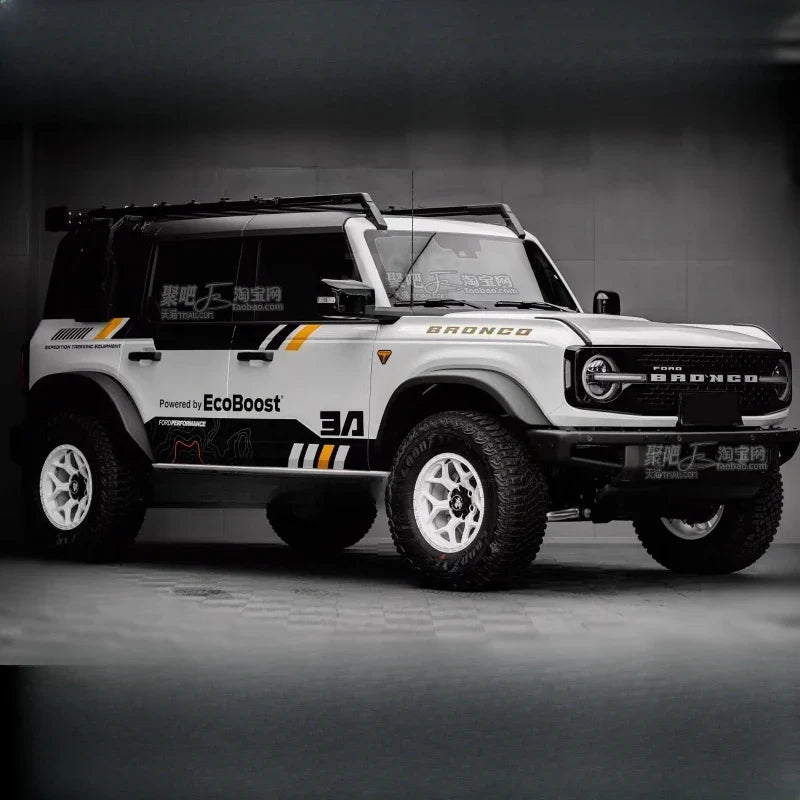 Personalized Full-Body Exterior Vinyl Decal Kit for Ford Bronco | Custom KK Fashion Wrap - 200000182:193#L R-  DRIVEN - 1