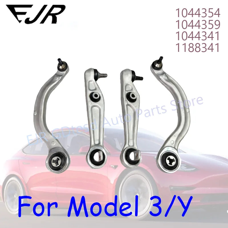 Suspension Lower Control Arm for Tesla Model 3 / Model Y | Straight Arm Toggle Arm (1044354-00-E) - 14:200004890#Right curved-14:200004889#Left curved-14:200003699#1pc 1188341-14:200004891#1pc 1044341-  DRIVEN - 1
