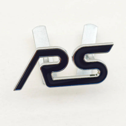 3D Metal RS Logo Badge | Grille, Fender & Trunk Sticker for Ford Fiesta / Focus RS - 200000182:10#Grill Red-200000182:691#Sticker Black-200000182:366#Grill Black-200000182:350852#Grill Blue-200000182:29#Sticker Blue-  DRIVEN - 11