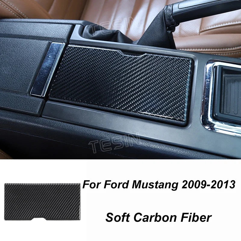 Carbon Fiber Grain Interior & Exterior Decoration Sticker for Ford Mustang (2009-2014) | Kit - 200000182:200013901#Door lock pin ring-200000182:202530813#Front fog lamp decor-200000182:200006158#Dashboard Panel-200000182:40808150#Headlight switch-200000182:200003699#Start key socket-  DRIVEN - 30