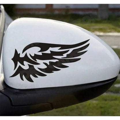 Angel Wings 3D Reflective Car Decal | 2-Piece Waterproof Vinyl Sticker for Cars & Motorcycles - 200000182:10#Colorful-200000182:193-200000182:29-  DRIVEN - 2