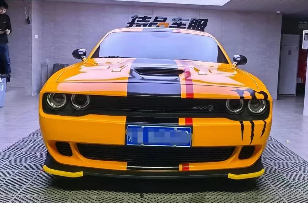 Dodge Challenger SRT Custom Body Side Vinyl Decal Kit – Full Door & Waist Line Sport Graphic | Tailor-Made Fit - 200000182:29#Image Color-  DRIVEN - 3