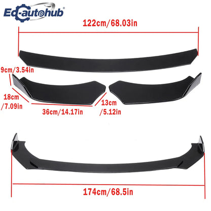 Front Bumper Lip Splitter Spoiler for Dodge Charger R/T / SRT / SXT (2015–2022) | Performance Style