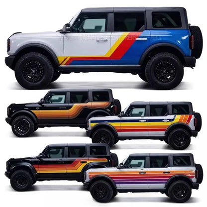 Full-Body Appearance Modification Sport Vinyl Decal Kit for Ford Bronco | Customized PVC Wrap - 200000182:175#G-200000182:173#H-200000182:496#I-200000182:350686#J-200000182:691#C-  DRIVEN - 1