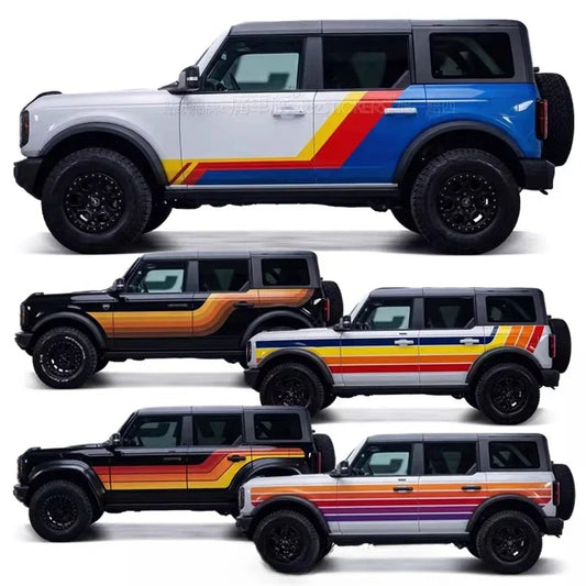 Full-Body Appearance Modification Sport Vinyl Decal Kit for Ford Bronco | Customized PVC Wrap - 200000182:175#G-  DRIVEN - 1