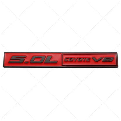 3D Metal 5.0 COYOTE V8 Trunk & Fender Emblem | Ford Mustang Badge Accessory - 200000182:350852#Full Black-200000182:691#Black Red-200000182:10#Red Black-200000182:193#Silver Red-200000182:29#Silver Black-  DRIVEN - 9