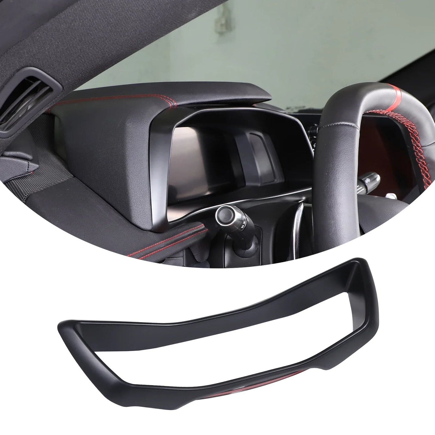 ABS Carbon Fiber / Red Interior Trim for Corvette C8 Stingray / Z51 / Z06 (2020–2025) | ISO9001