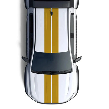 Full Body Stripe Vinyl Decal for Ford Ranger / Raptor (2015–2018) | Hood, Roof, Door & Back Door Graphics - 200000182:200006152#Colorful Laser-200000182:200004890#Carbon Fiber-200000182:691#Matt Silver-200000182:771#Matt Gold-200000182:193#Glossy Blue-  DRIVEN - 2