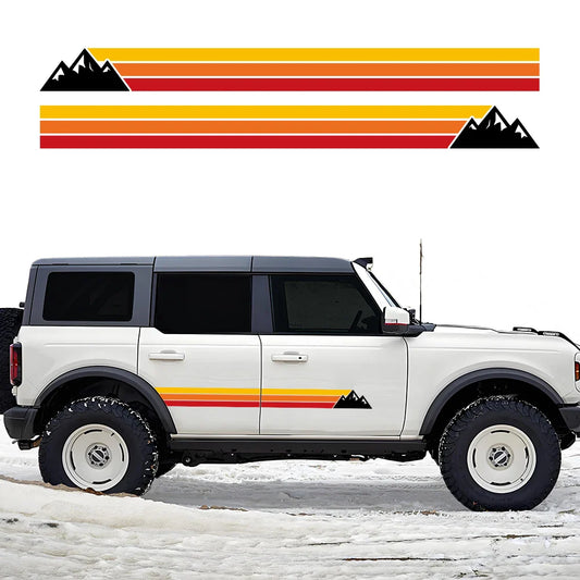 Door Side Decal Lettering Kit for Ford Bronco | Waterproof PVC Vinyl Wrap Graphics - 200000182:29#B-  DRIVEN - 1