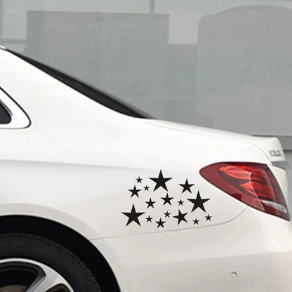 Star Pattern Car Decals | 24-Piece Waterproof Auto Tuning Vinyl Sticker Set for Bumper & Window - 200000182:175#Reflecti-200000182:29-200000182:10-200000182:193-  DRIVEN - 4