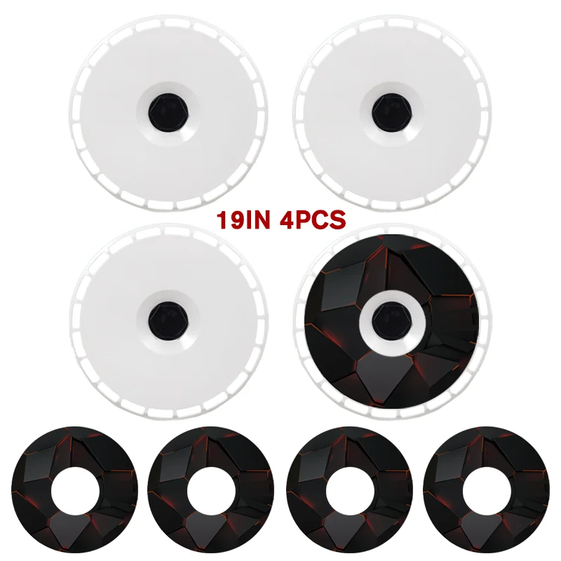 19" DIY Wheel Cover Hub Caps for Tesla Model Y | 4-Piece Style Change Replacement Set - 14:10#Black J1-14:29#Black J2-14:347#Black H3-14:200021498#Black HMG-14:175#Black K3-  DRIVEN - 10
