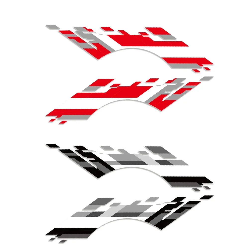 Racing Sport Body Side Vinyl Decal for Ford Bronco SUV | Hardcore Off-Road Graphic Sticker - 200000182:29#Black White Grey-200000182:193#White Red Gray-  DRIVEN - 6