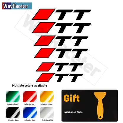 Audi Brake Caliper Decal Set – High-Temp Reflective Vinyl | A3 A4 A5 A6 A7 A8 Q2 Q3 Q5 Q7 Q8 TT TTS S-Line (6 Pcs) - 200000182:771#For TTS;355:203282818#Reflective green-200000182:771#For TTS;355:203282826#Reflective blue-200000182:200004890#For TT;355:203282826#Reflective blue-200000182:200004890#For TT;355:203282825#Reflective yellow-200000182:771#For TTS;355:203282823#Reflective black-  DRIVEN - 20