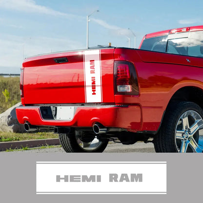 Rear Tailgate Custom Letter Decal for Dodge RAM 1500 / 2500 HEMI Rebel | 12-Color Vinyl Truck Sticker - 200000182:10#Glossy Red-200000182:350852#Glossy Orange-200000182:173#Glossy Blue-200000182:366#Glossy Yellow-200000182:350853#Matt Sliver-  DRIVEN - 2