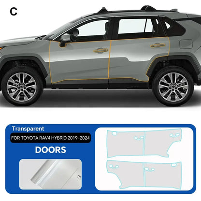 Precut PPF for Toyota RAV4 Hybrid XA50 (2019–2025) | 9-Mil TPU Paint Protection Film - 200000182:175#Front and Hood;5:200000990#Clear Film-200000182:366#Rear Trunk;5:200000990#Clear Film-200000182:350852#Whole Set;5:200000990#Clear Film-200000182:10#Rear Side;5:200000990#Clear Film-200000182:691#Door;5:200000990#Clear Film-  DRIVEN - 8