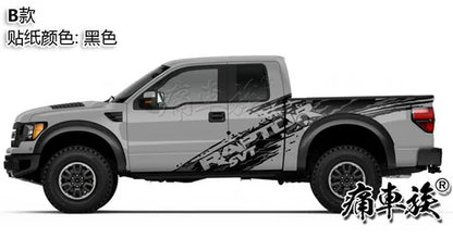 Full-Body Appearance Decoration Vinyl Kit for Ford F-150 Raptor | Custom KK Pickup Wrap - 200000182:29#A2-200000182:193#A1-200000182:366#C1-200000182:350852#C-200000182:10#B-  DRIVEN - 13