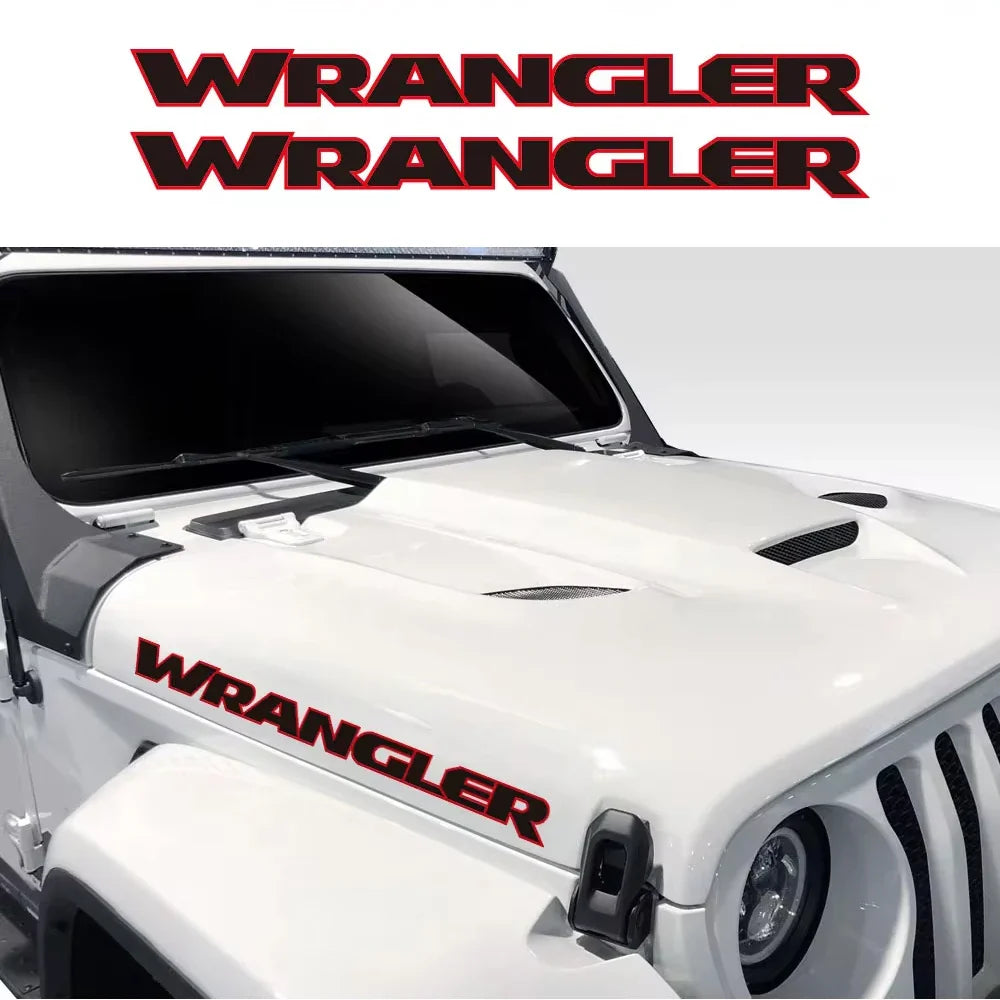 Jeep Wrangler Hood & Door Vinyl Decal – Engine Cover Bonnet Sticker | JK, JL, TJ, YJ, Unlimited, Sahara | 13 Colors - 200000182:350853#Gold Silver-200000182:173#Black Gray-200000182:175#Black Red-200000182:366#Carbon Fiber-200000182:350852#Matt Black-  DRIVEN - 1