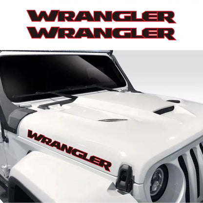 Jeep Wrangler Hood & Door Vinyl Decal – Engine Cover Bonnet Sticker | JK, JL, TJ, YJ, Unlimited, Sahara | 13 Colors - 200000182:350853#Gold Silver-200000182:173#Black Gray-200000182:175#Black Red-200000182:366#Carbon Fiber-200000182:350852#Matt Black-  DRIVEN - 1