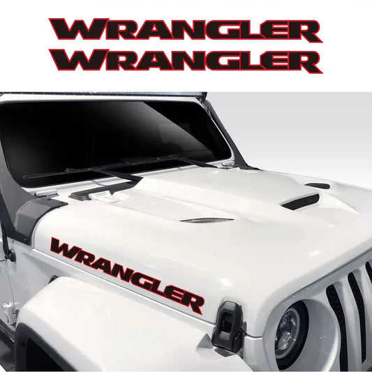 Jeep Wrangler Hood & Door Vinyl Decal – Engine Cover Bonnet Sticker | JK, JL, TJ, YJ, Unlimited, Sahara | 13 Colors - 200000182:350853#Gold Silver-  DRIVEN - 1