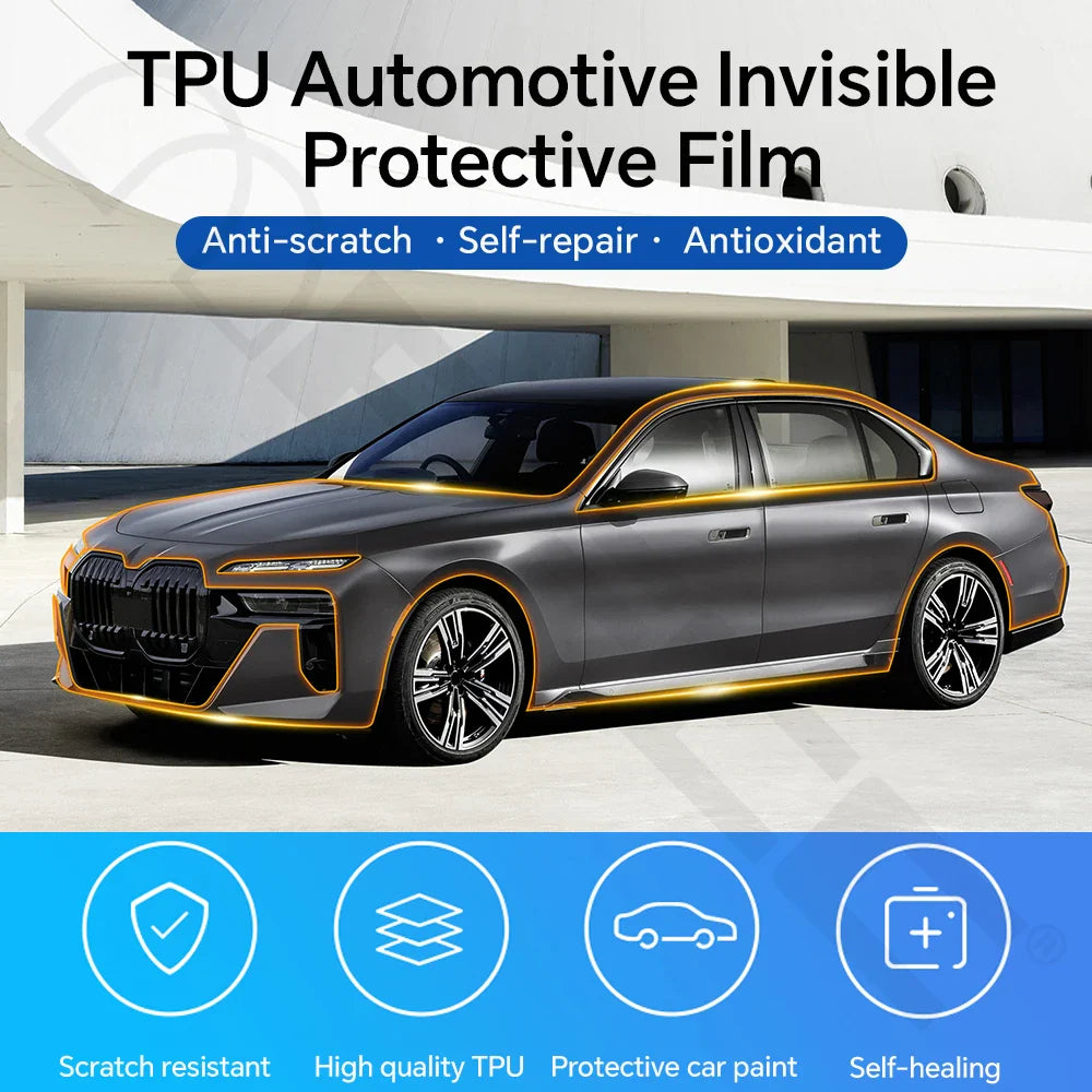 Precut PPF for BMW 7 Series G70 / M Sport (2023–2025) | TPU Paint Protection Film Clear Bra - 200000182:350686#Front;5:200000990#Clear Film-200000182:350852#Door;5:200000990#Clear Film-200000182:350853#Rear Side;5:200000990#Clear Film-200000182:350850#Hood;5:200000990#Clear Film-200000182:10#Rear trunk;5:200000990#Clear Film-  DRIVEN - 5