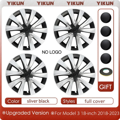19" Performance Replacement Wheel Hub Caps for Tesla Model Y (2020–2024) | 4-Piece Full Rim Cover - 14:347#LR matte black;200007763:203372089-14:347#LR matte black;200007763:201336106-14:200002130#LR matte black-B;200007763:203372089-14:200002130#LR matte black-B;200007763:201336106-  DRIVEN - 7