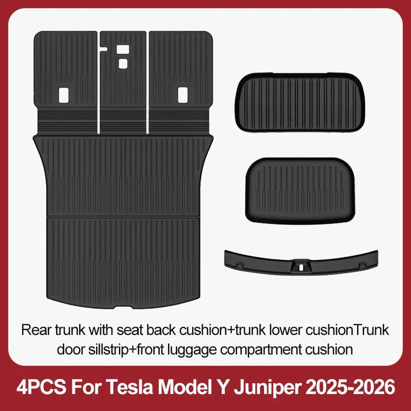 TPE Floor Mats & Luggage Mat for Tesla Model Y Juniper Premium / Performance (2025+) | All-Weather Set - 200000182:29#3PCS floor mats-200000182:10#6PCS sets-200000182:350852#5PCS sets-200000182:366#5PCS sets-200000182:175#7PCS sets-  DRIVEN - 9
