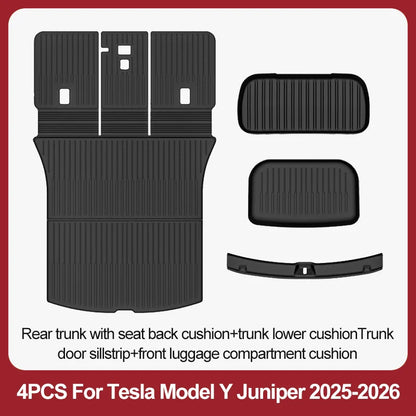TPE Floor Mats & Luggage Mat for Tesla Model Y Juniper Premium / Performance (2025+) | All-Weather Set - 200000182:29#3PCS floor mats-200000182:10#6PCS sets-200000182:350852#5PCS sets-200000182:366#5PCS sets-200000182:175#7PCS sets-  DRIVEN - 9