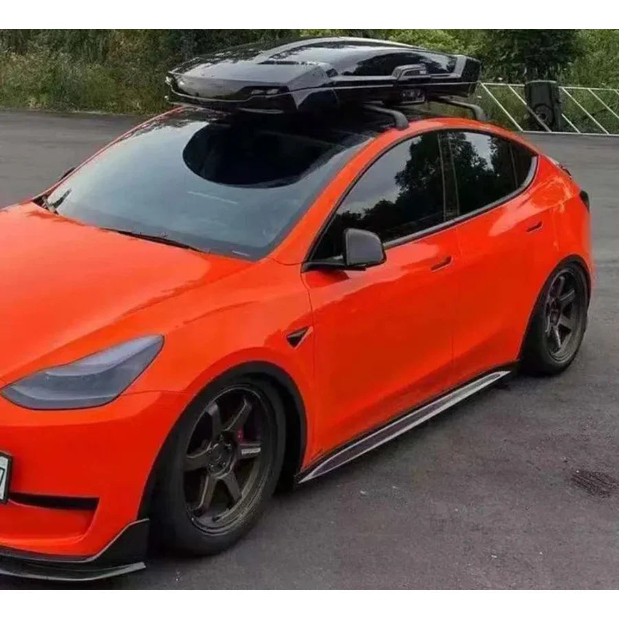 Real Carbon Fiber Side Skirt Splitters, Cupwings & Winglets for Tesla Model Y | Canards Body Kit - 14:200004889#FRP Matte Black-14:200004890#Carbon fiber-14:200004891#Forged carbon-  DRIVEN - 3