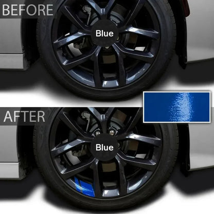 Reflective Wheel Hub Decal Set (6 Pcs) – Rim Cover Sticker | Dodge, Chrysler & Jeep | Red, Yellow, Black - 200000182:10#6pcs-Red-200000182:366#6pcs-Yellow-  DRIVEN - 3