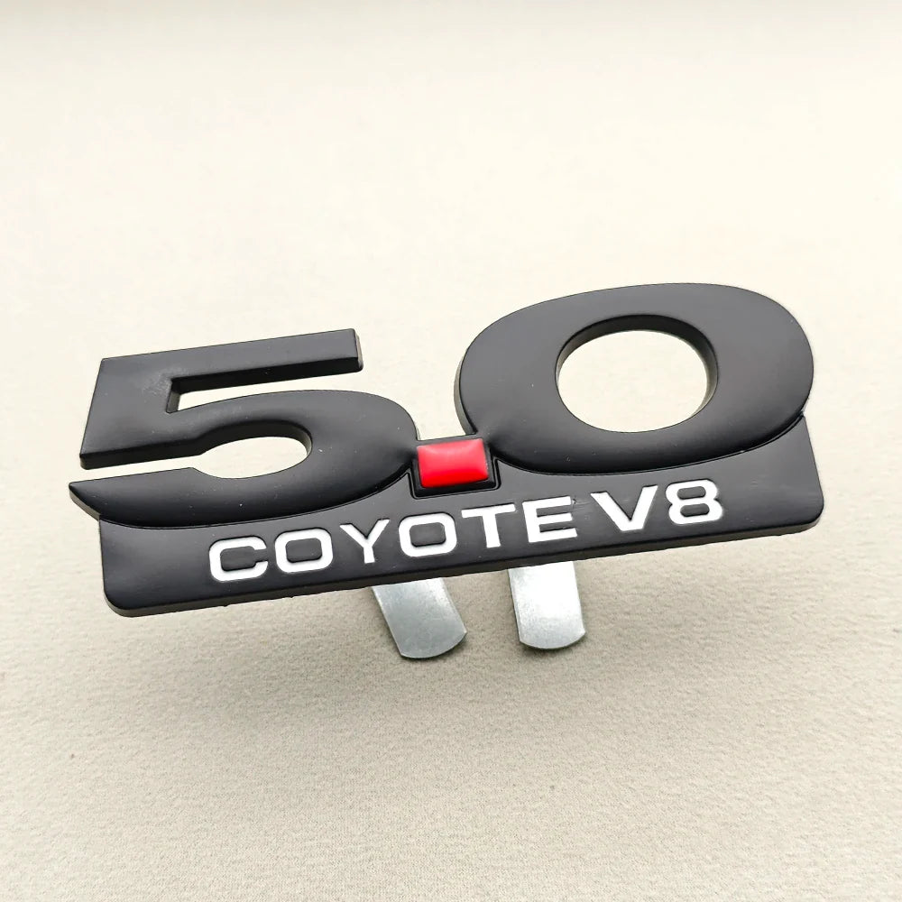 3D Metal 5.0 COYOTE V8 Badge | Grille, Trunk & Fender Emblem for Ford Mustang - 200000182:10#Sticker 5.0 Black-200000182:691#Sticker 5.0 Chrome-200000182:29#Sticker 5.0V8 Black-200000182:193#Sticker 5.0V8 Chome-200000182:173#Grill 5.0 Chrome-  DRIVEN - 10