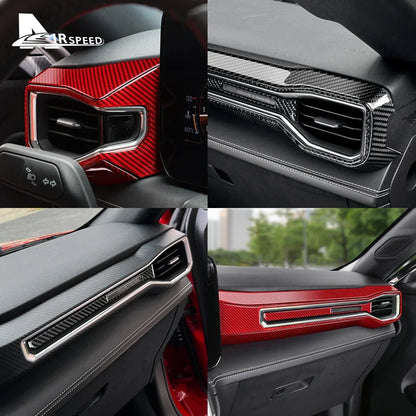 Real Soft Carbon Fiber Interior Trim for Ford Mustang GT / Dark Horse / EcoBoost (2024-2025) - 200000182:350853#Type B For LHD Black-200000182:350852#Type A For RHD Red-200000182:350850#Type A For RHD Black-200000182:350686#Type A For LHD Red-200000182:175#Type C For LHD Black-  DRIVEN - 3