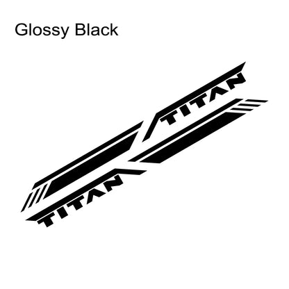 Trunk Side Stripe Decal for Nissan Titan Pro-4X | Pickup Truck Vinyl Graphic - 200000182:10#Glossy Red-200000182:350852#Glossy Orange-200000182:1052#Colorful Laser-200000182:350850#Matt Black-200000182:350853#Carbon Fiber-  DRIVEN - 10