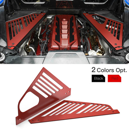 Aluminium Engine Bay Compartment Covers for Chevrolet Corvette C8 (2020–2023) | BEVINSEE