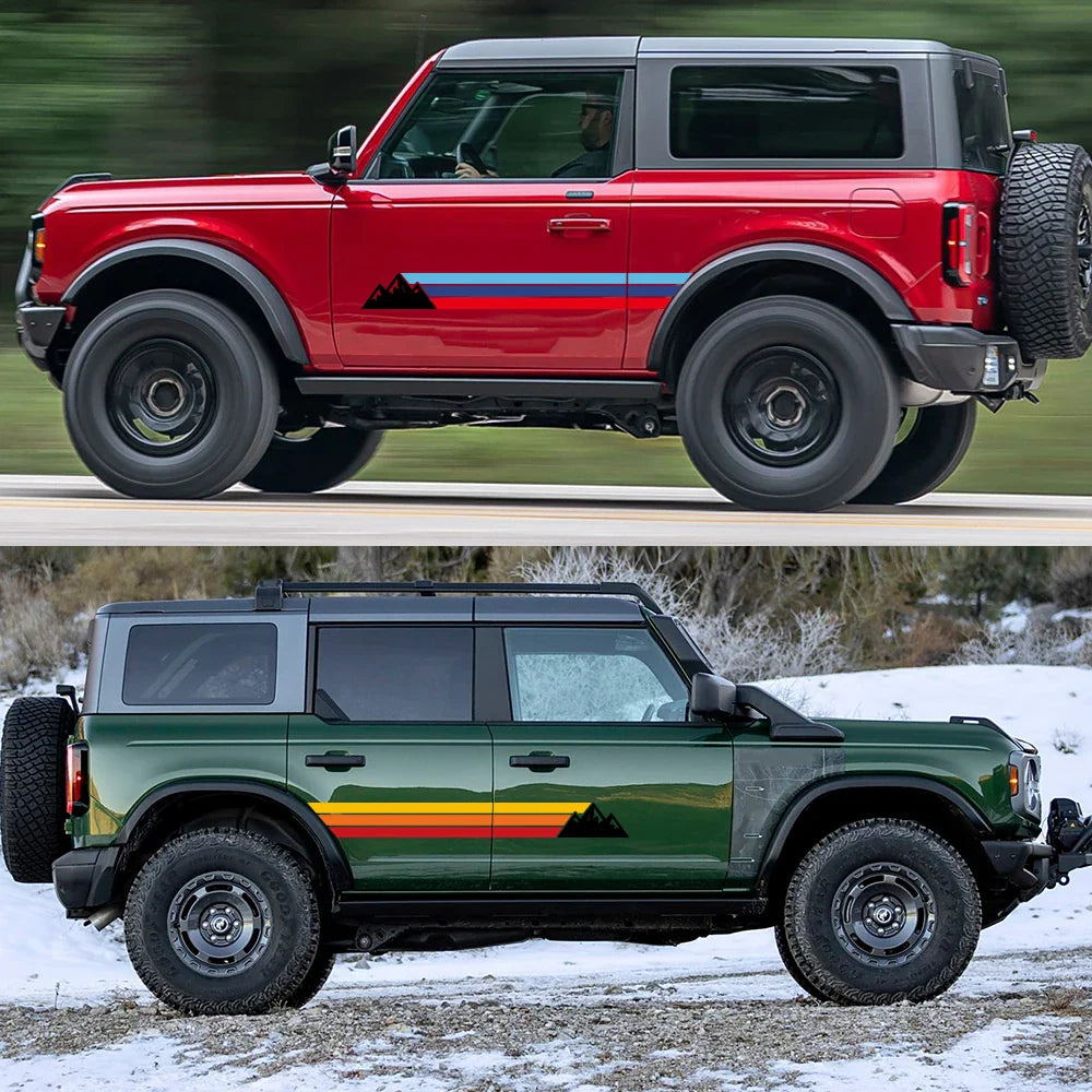 Door Side Decal Lettering Kit for Ford Bronco | Waterproof PVC Vinyl Wrap Graphics - 200000182:29#B-200000182:691#C-200000182:193#A-200000182:10#D-200000182:350852#E-  DRIVEN - 3