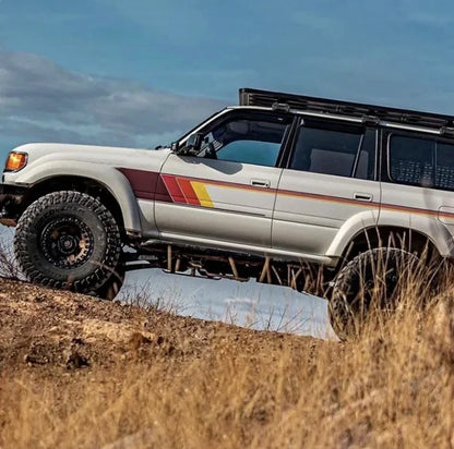 Off-Road Body & Waistline Stripe Decal Kit for Toyota Land Cruiser LC80 | Exterior Vinyl Graphics - 200000182:350686#C-200000182:173#B-200000182:350852#A-  DRIVEN - 6