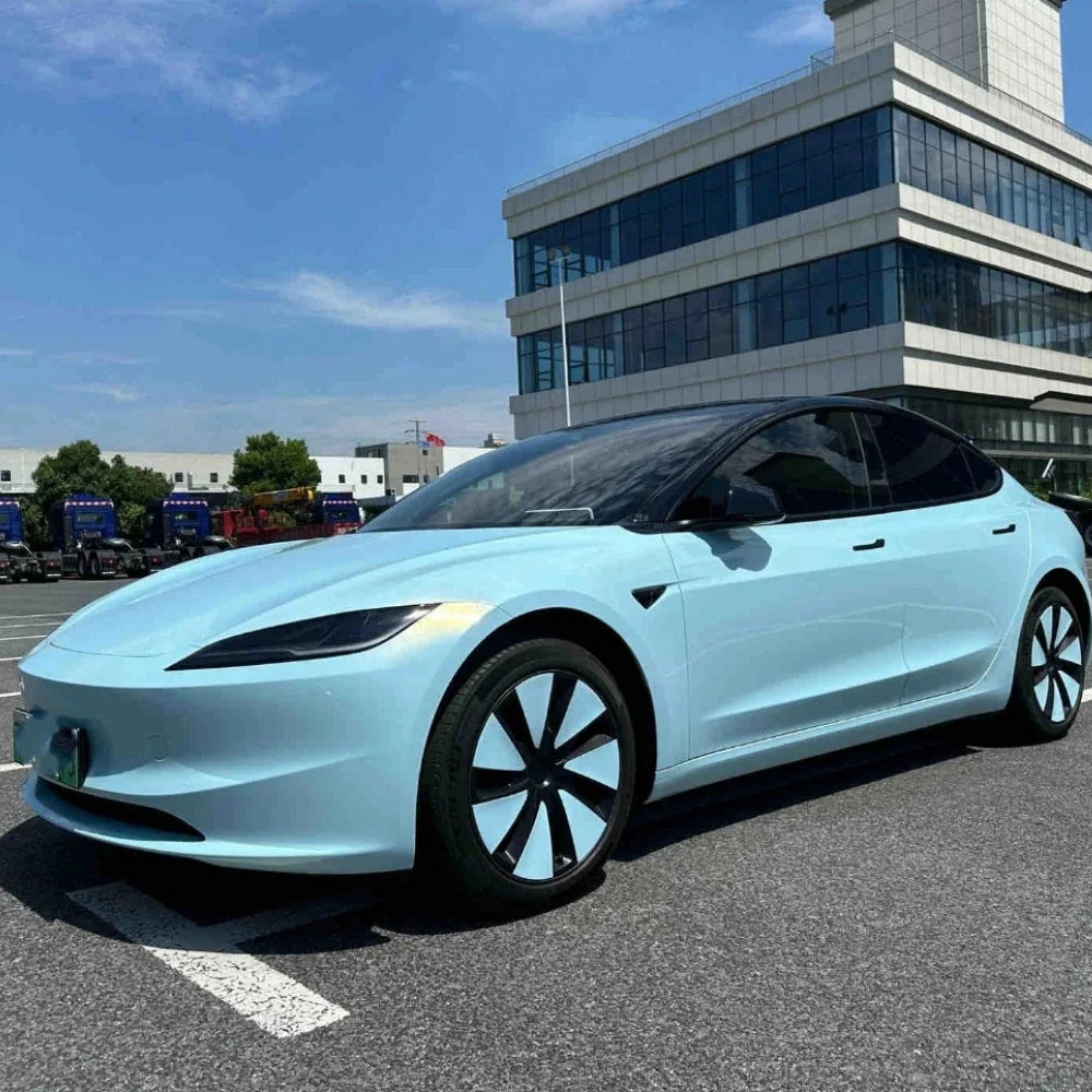 Precut Color Change PPF for Tesla Model 3 Highland (2024–2025) | Black & Glacier Blue PET Film - 200000182:350686#Bright black-200000182:350850#Matte Black-200000182:350852#Matte Black Purple-200000182:200004890#Lake Blue-200000182:200000914#Porsche Matte Grey-  DRIVEN - 1