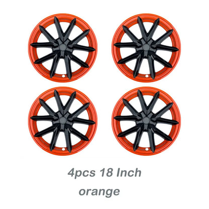 18" Replacement Hub Cap Wheel Covers for Tesla Model 3 (2017–2023) | 4-Piece ABS Set - 14:201452420#Gloss Black-14:202530813#Orange-14:10#White-14:201504124#Pepper White-14:203603266#Purple-  DRIVEN - 8