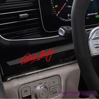 Carroll Shelby Interior & Window Vinyl Decal for Ford Mustang | 2-Piece Sticker - 200000182:175;355:203282824#15cm long-200000182:175;355:203282825#20cm long-200000182:366;355:203282825#20cm long-200000182:175;355:203282823#10cm long-200000182:366;355:203282823#10cm long-  DRIVEN - 3