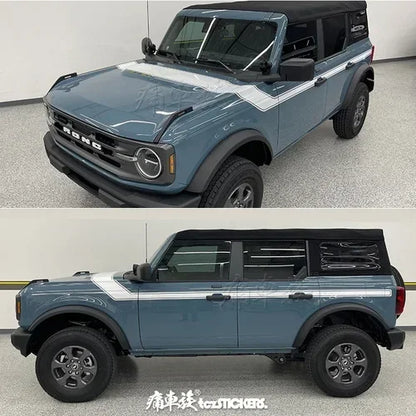 Custom Sports Body & Hood Modification Vinyl Decal Kit for Ford Bronco | PVC Full-Body Wrap - 200000182:691#B-200000182:193#A-  DRIVEN - 7