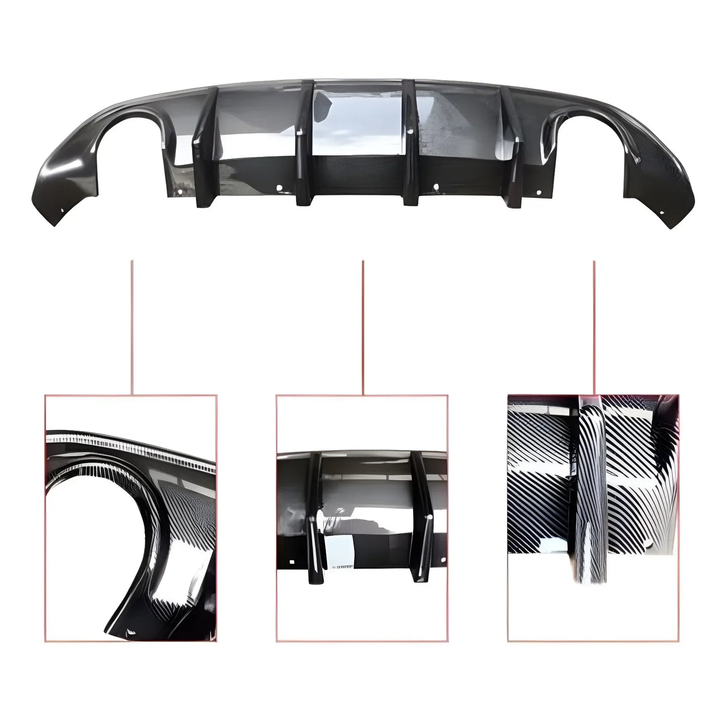 Rear Spoiler Diffuser Body Kit Posterior Lip for Dodge Charger SRT (2015–2021) | Envelope Style