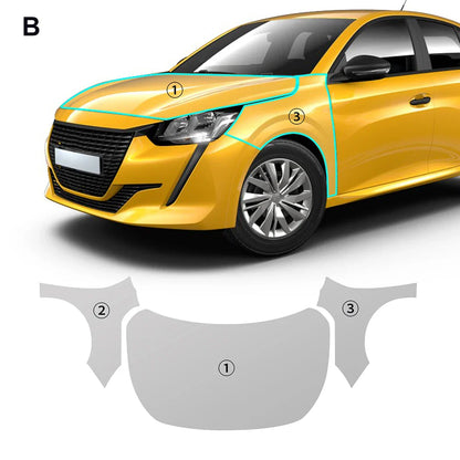 Precut PPF for Peugeot 208 (2019–2025) | TPU Paint Protection Film Clear Bra - 200000182:29#Hood;355:203282823#With Tools;5:200000990#Clear Bra-200000182:691#Doors;355:203282823#With Tools;5:200000990#Clear Bra-200000182:10#Front;355:203282823#With Tools;5:200000990#Clear Bra-200000182:193#Rear Trunk;355:203282823#With Tools;5:200000990#Clear Bra-200000182:366#Whole Set;355:203282823#With Tools;5:200000990#Clear Bra-  DRIVEN - 11