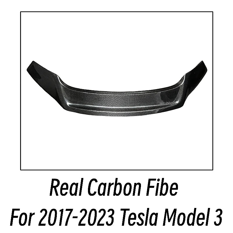 Ducktail Lip Spoiler for Tesla Model 3 (2017–2023) | Rear Trunk Lid Boot Wing — Body Kit - 14:200004889#Unpainted-14:200004890#Glossy Black-14:200004891#Carbon Printing-14:200002130#Real Carbon Fibe-  DRIVEN - 8