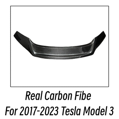 Ducktail Lip Spoiler for Tesla Model 3 (2017–2023) | Rear Trunk Lid Boot Wing — Body Kit - 14:200004889#Unpainted-14:200004890#Glossy Black-14:200004891#Carbon Printing-14:200002130#Real Carbon Fibe-  DRIVEN - 8