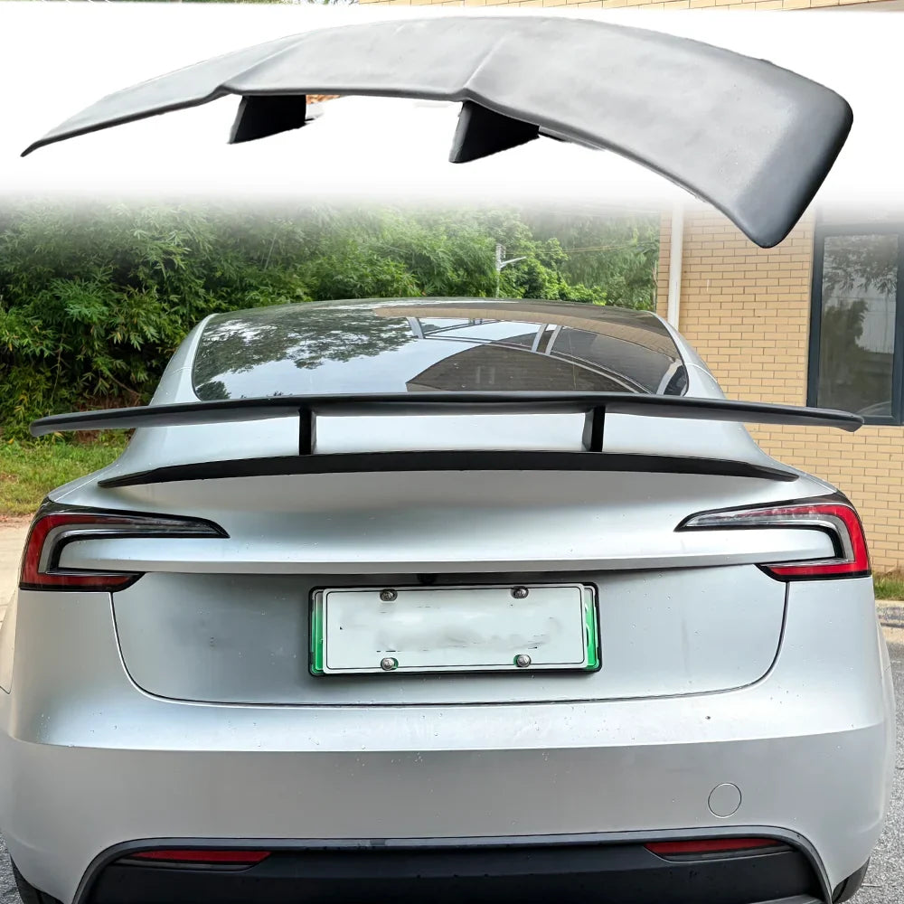 Novitec-Style Rear Trunk Lid Spoiler for Tesla Model 3 (2019–2024) | ABS Luggage Compartment Wing - 14:200004891#Forged Carbon Fiber-14:200004889#Unpainted FRP-14:201619815#Real Carbon Fiber-  DRIVEN - 5