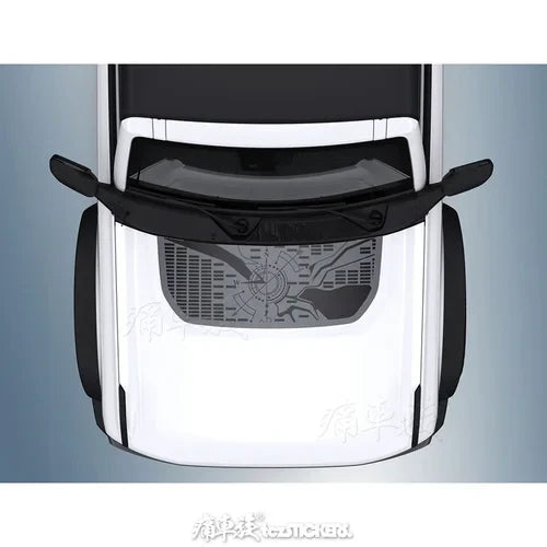 Custom Modified Hood Personality Vinyl Sticker for Ford Bronco | Special KK Film Wrap - 200000182:193#A-200000182:29#B-200000182:1052#K-200000182:350850#L-200000182:350853#M-  DRIVEN - 19