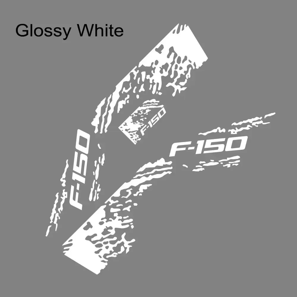 Ford F-150 Raptor Body Side Graphic Kit – Splash Grunge Vinyl Decal Set (3 Pcs) | 12 Finishes - 200000182:29#Glossy Orange-200000182:173#Glossy Yellow-200000182:175#Glossy Blue-200000182:193#Matt Gold-200000182:366#Matt Silver-  DRIVEN - 17