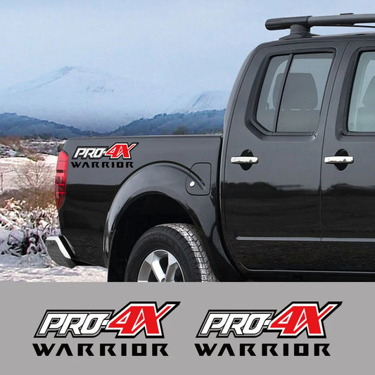 Pro-4X Rear Bed Side Decal for Nissan Navara Warrior / SL / ST | Vinyl Truck Graphic Sticker - 200000182:771#Pro 4X-  DRIVEN - 2
